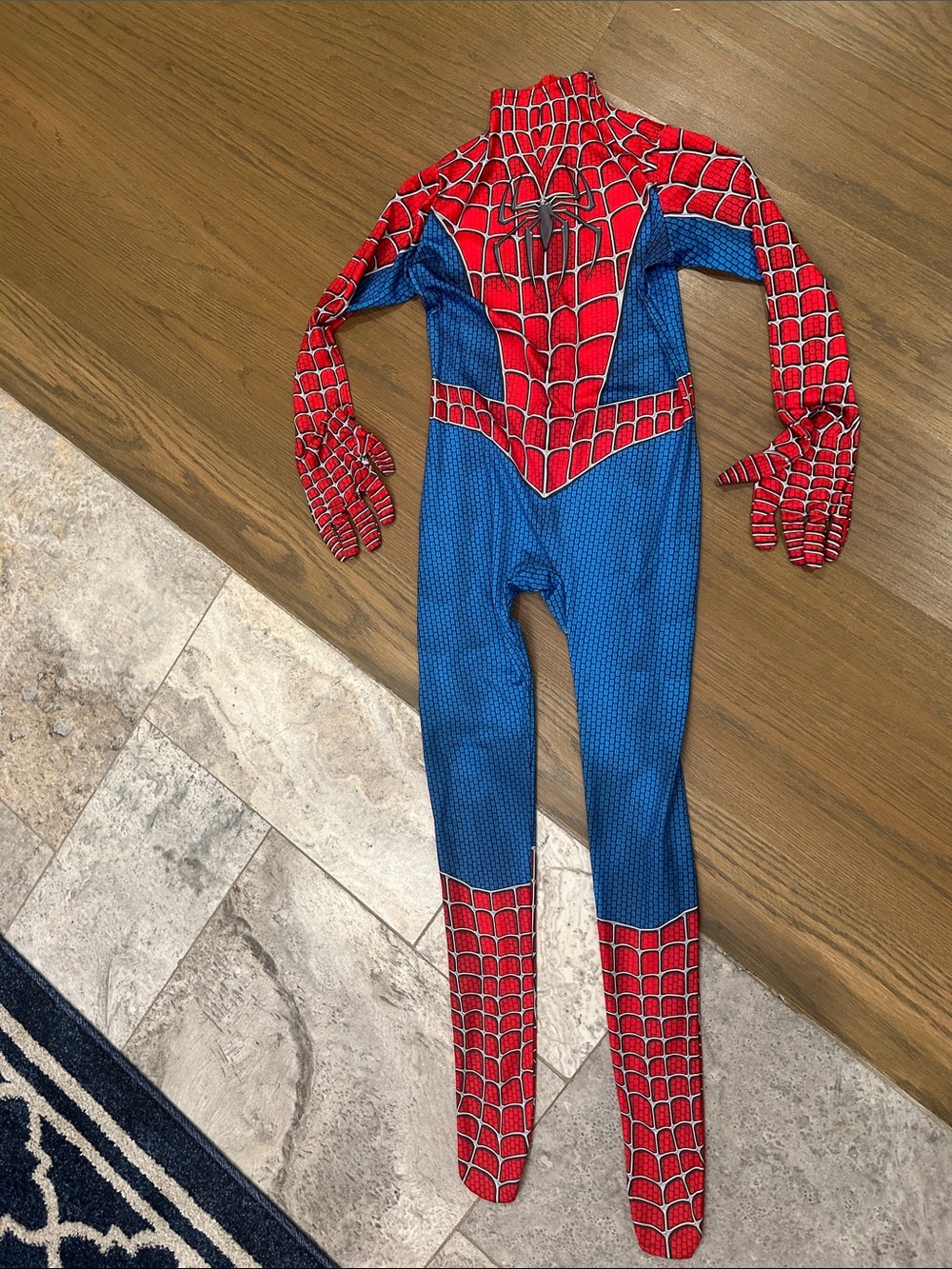 Kids small slider man jumpsuit costume